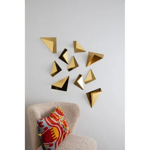 Wallibex - Poem Gold Wall Decor Set Of 10