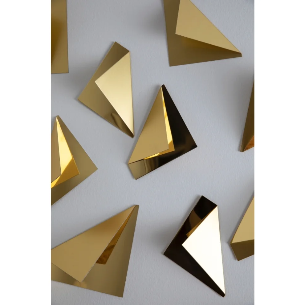 Wallibex - Poem Gold Wall Decor Set Of 10