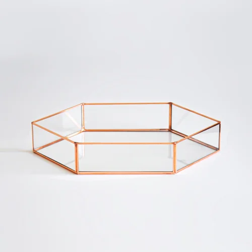 El Crea Designs - Geometric Glass Tray