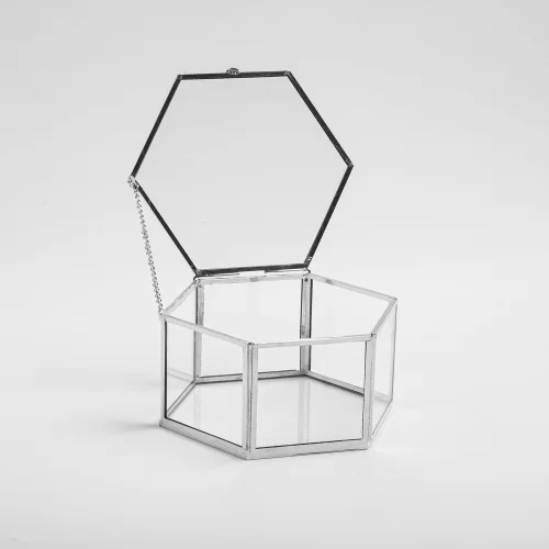 El Crea Designs - Geometric Glass Ring Box