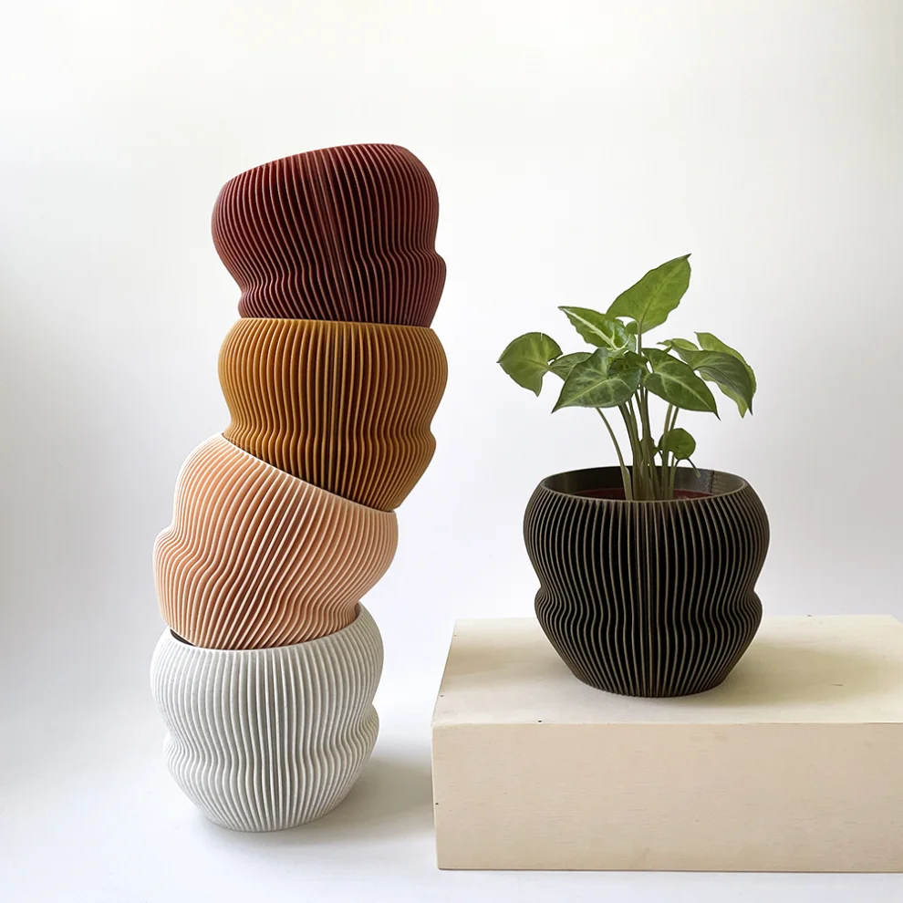 Cella Store - Ginkgo Bioplastic Flowerpot