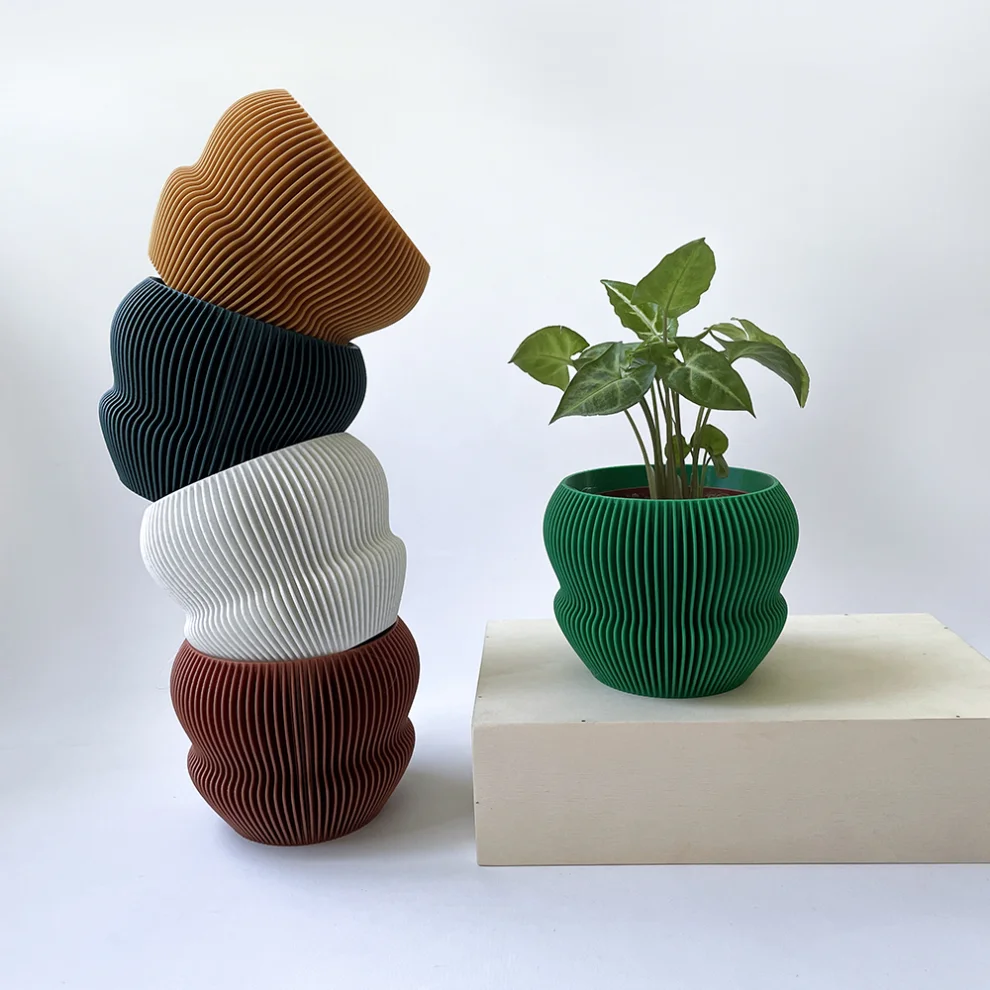 Cella Store - Ginkgo Bioplastic Flowerpot