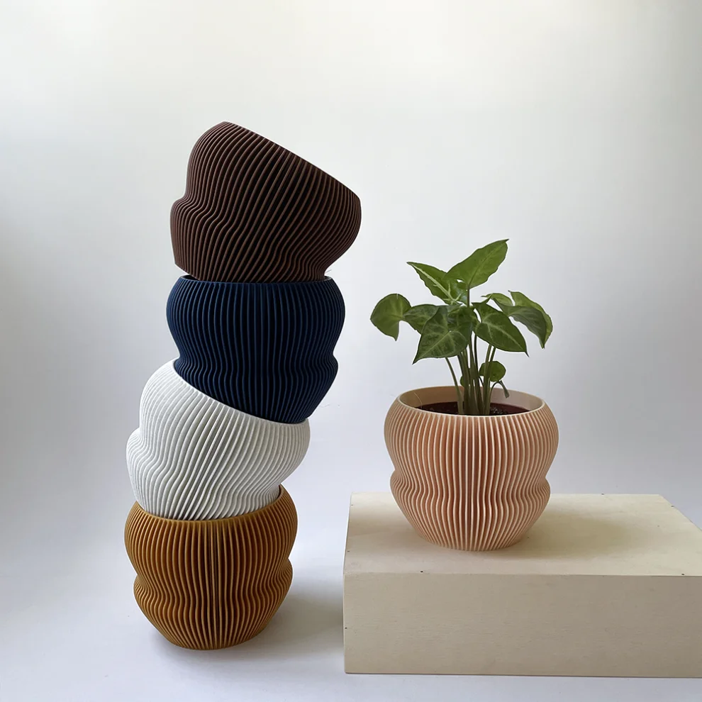 Cella Store - Ginkgo Bioplastic Flowerpot