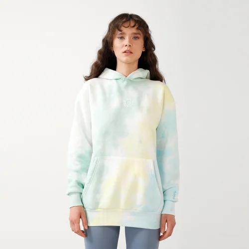 Thinktongue - Dawn Unisex Tie-dye Oversized Embroidery Hoodie