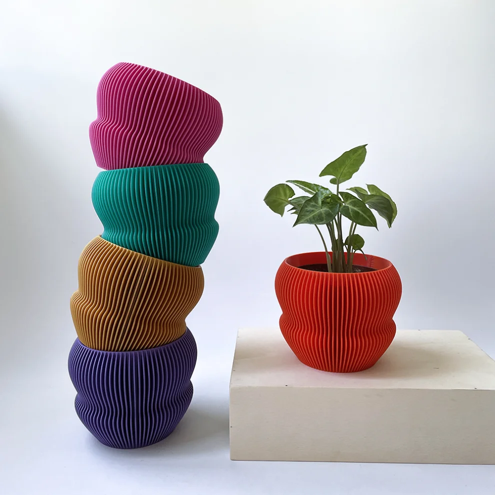 Cella Store - Ginkgo Bioplastic Flowerpot