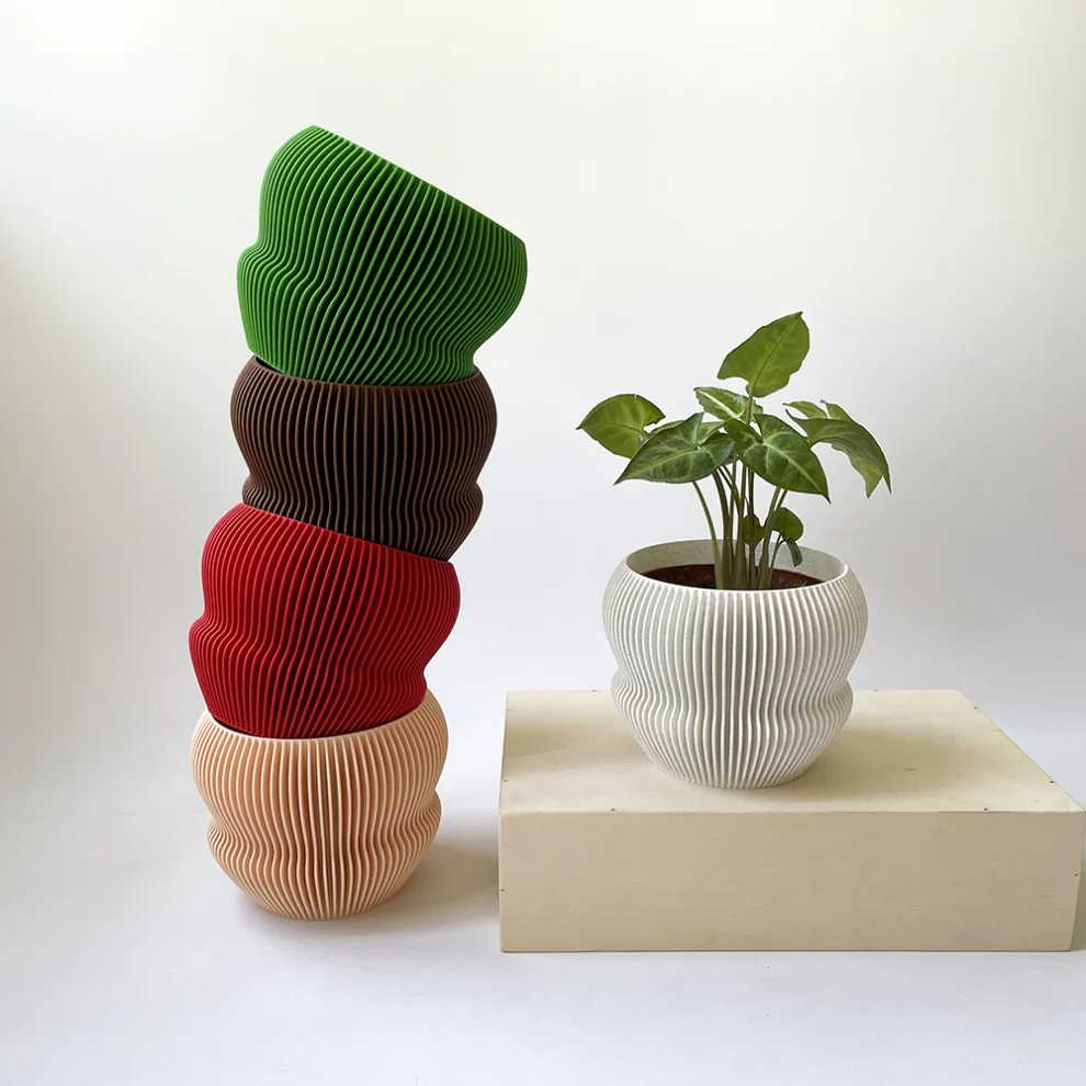 Cella Store - Ginkgo Bioplastic Flowerpot