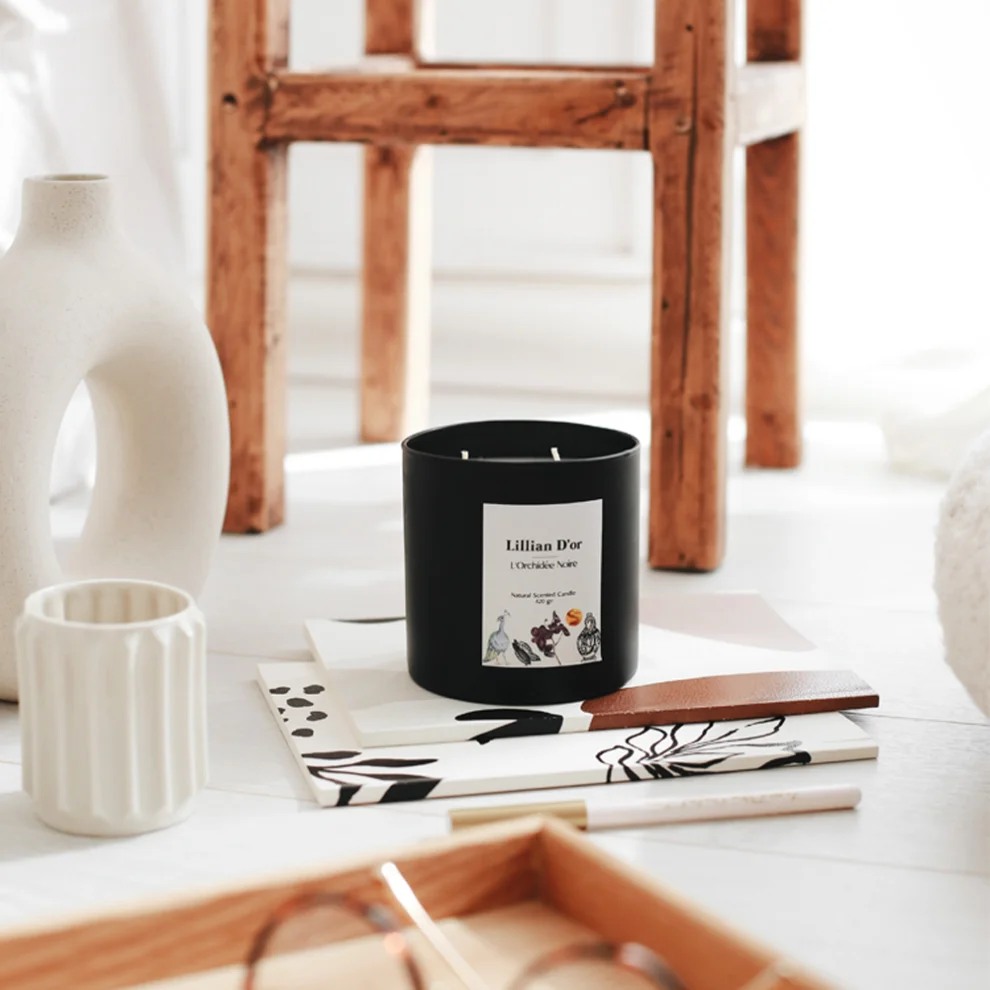 Lillian D'or Co. - L'orchidee Noir Soy Candle 420 Gr.