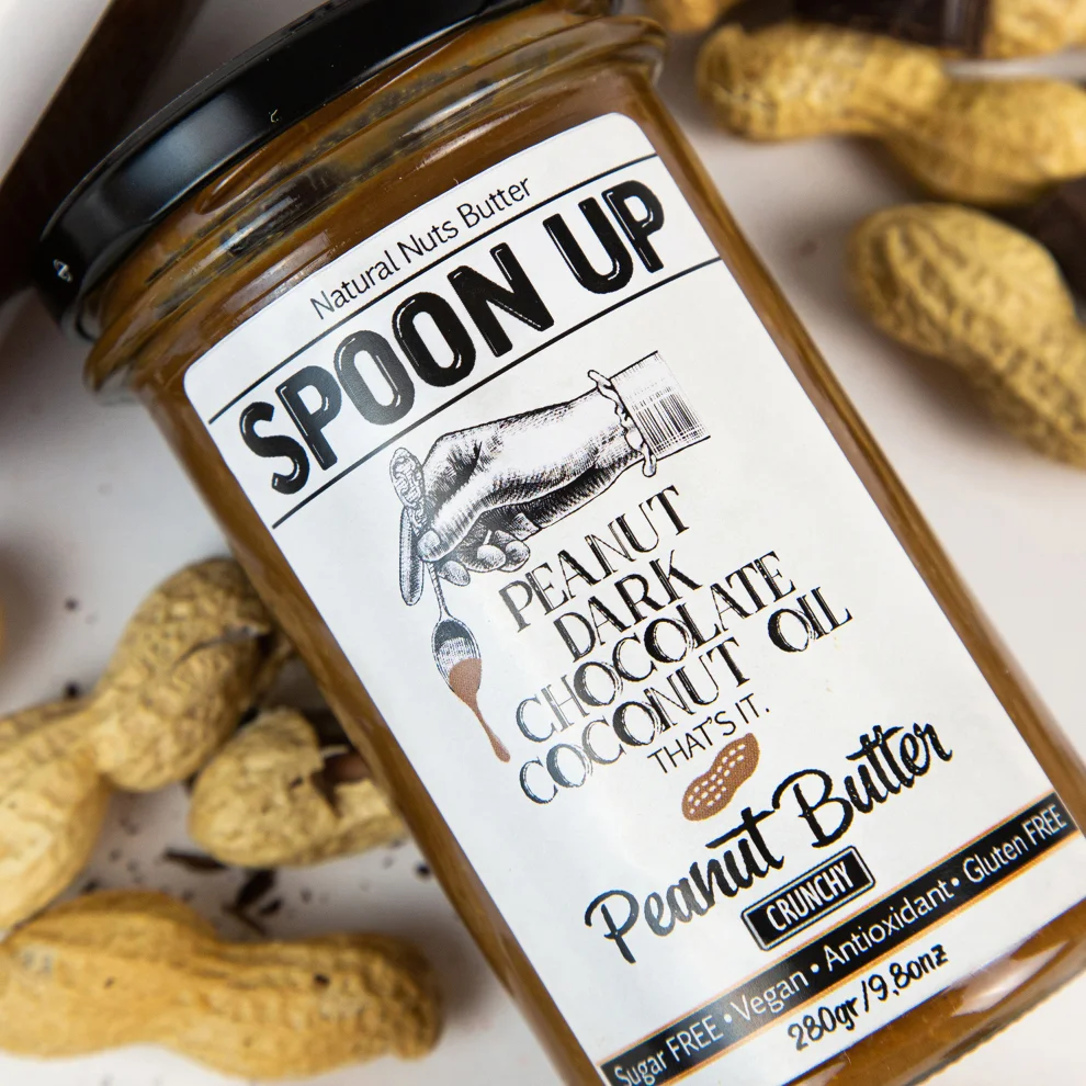 Spoonup - %100 Sugar Free Dark Chocolate Peanut Butter 284g