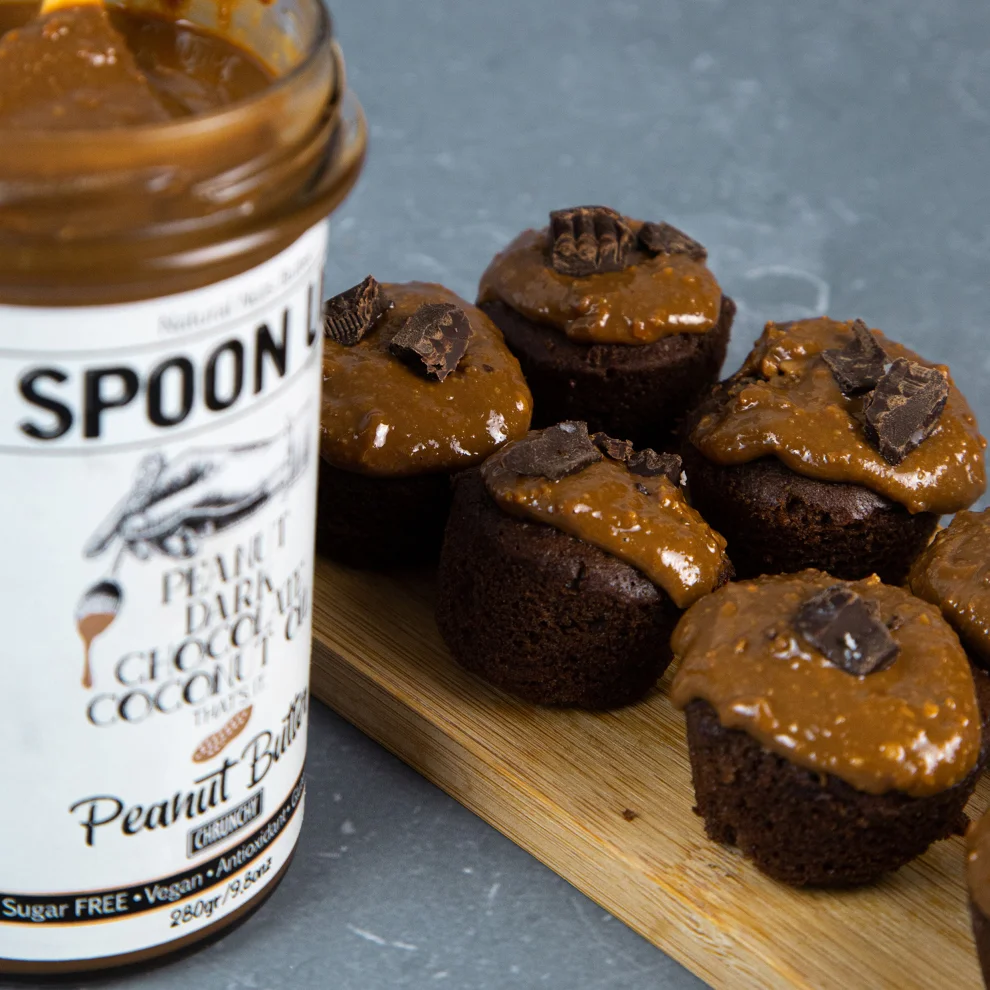 Spoonup - %100 Sugar Free Dark Chocolate Peanut Butter 284g