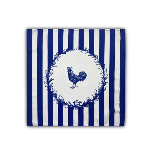 Vervain Home - Country Life Striped Rooster Napkin