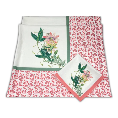 Vervain Home - Passion Flower Rosa Rectangular Tablecloth