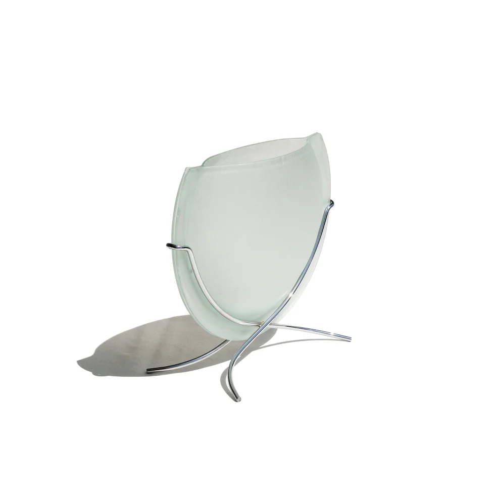 Niche - Italian Clear Frosted Glass Modern Vase