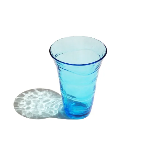 Niche - Blue Textured Glass Vase