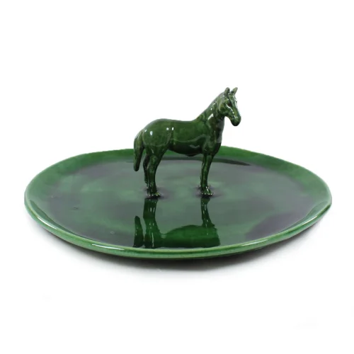 GA Ceramic - Horse Figured Plate