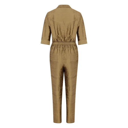 Nazan Çakır - Silk Jumpsuit With Short Sleeve