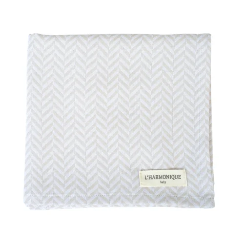 L’Harmonique - Bone Organic Muslin Blanket