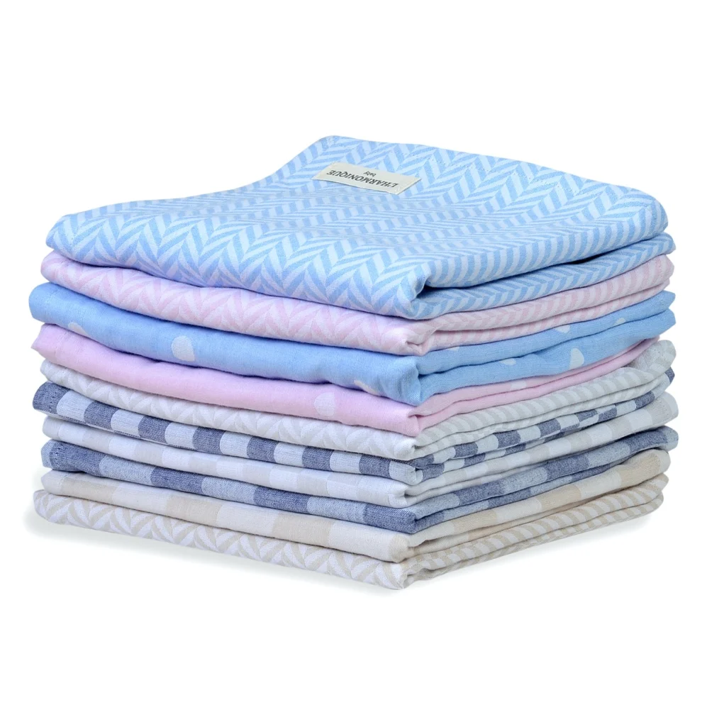 L’Harmonique - Bone Organic Muslin Blanket