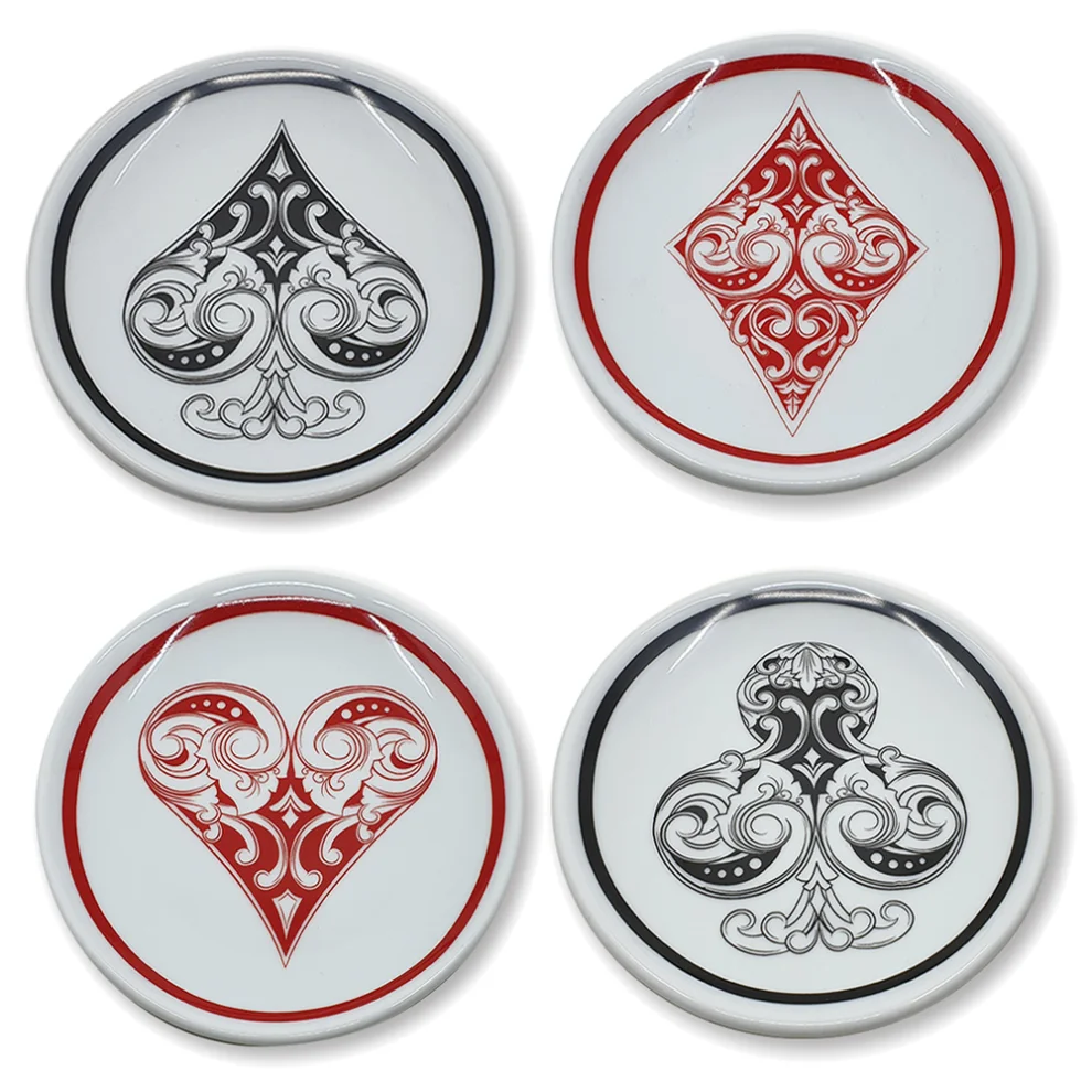 Mİ Su Deco - Playing Card Figured Plate Set - Il