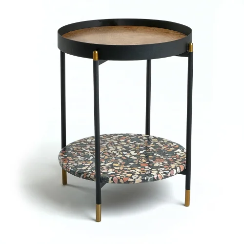 Sürton - Kasnak Terrazzo Coffee Table With Tray