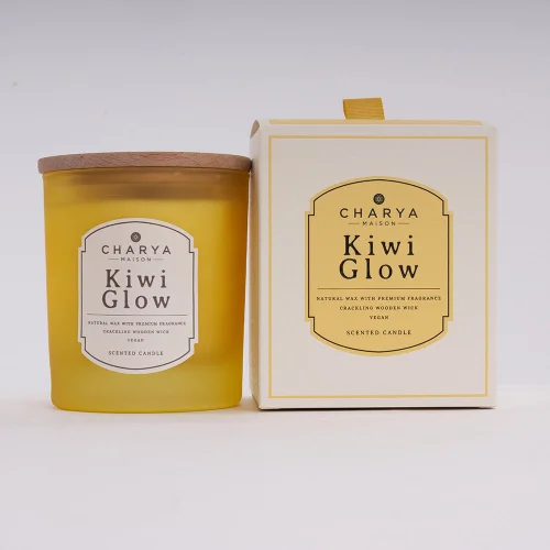 Charya Maison - Kiwi Glow 230g Doğal Ve Vegan Mum