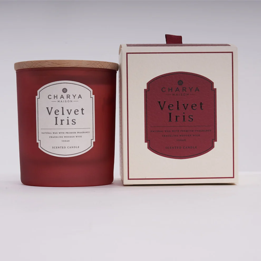 Charya Maison - Velvet İris 230g Natural And Vegan Candle
