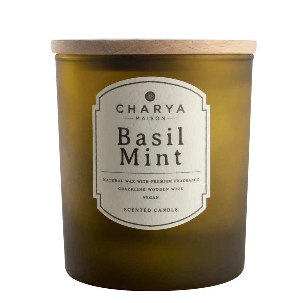 Charya Maison - Basil Mint 230g Natural And Vegan Candle