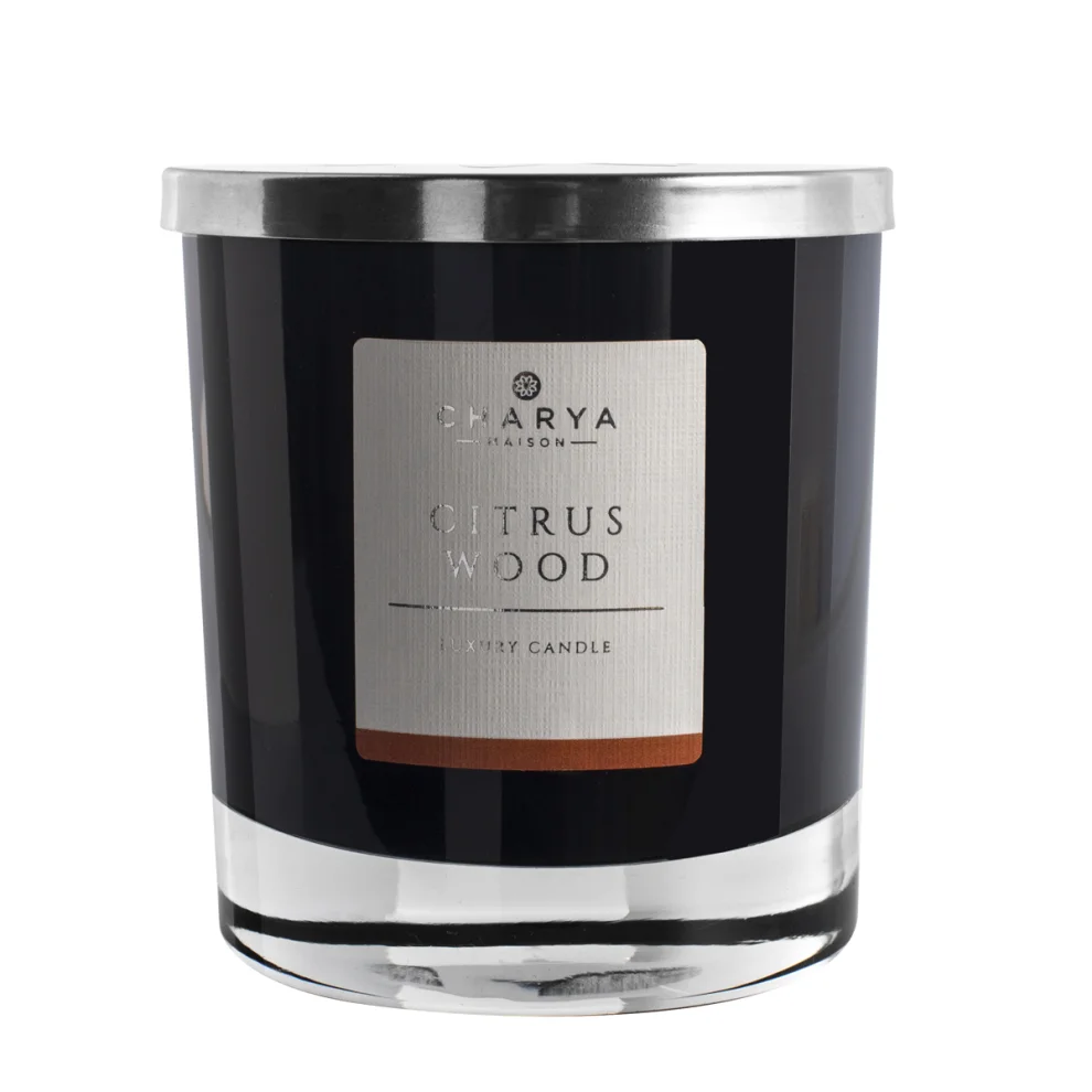 Charya Maison - Citrus Wood 240g Natural And Vegan Candle