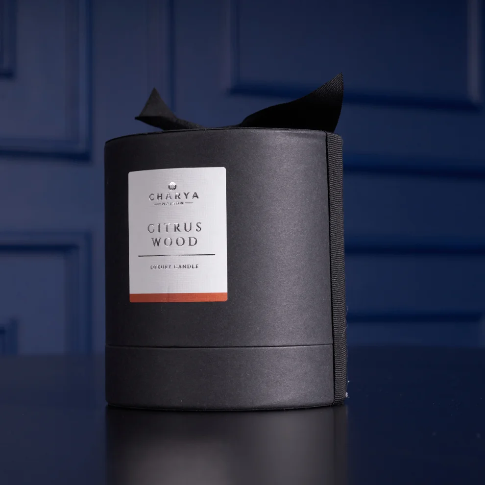 Charya Maison - Citrus Wood 240g Natural And Vegan Candle