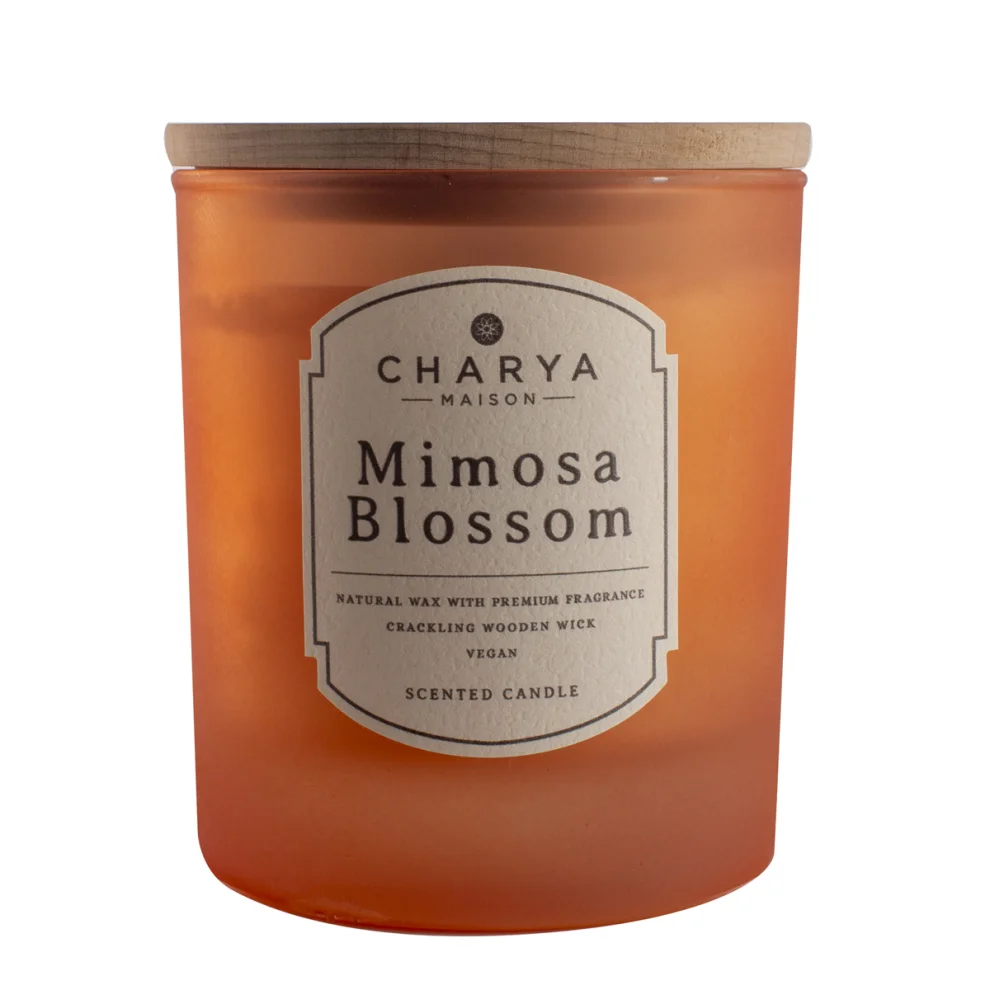 Charya Maison - Mimosa Blossom 230g Doğal Ve Vegan Mum