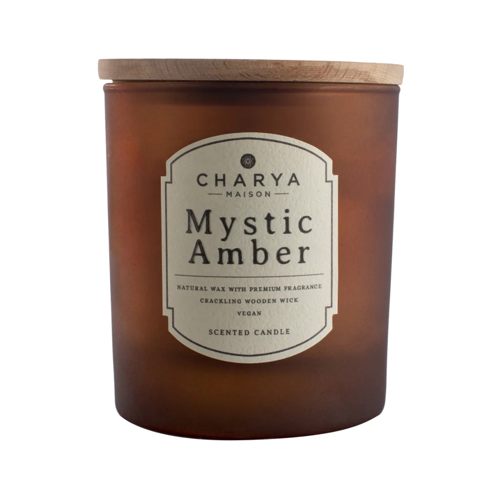 Charya Maison - Mystic Amber 230 G Natural And Vegan Candledoğal Ve Vegan Mum