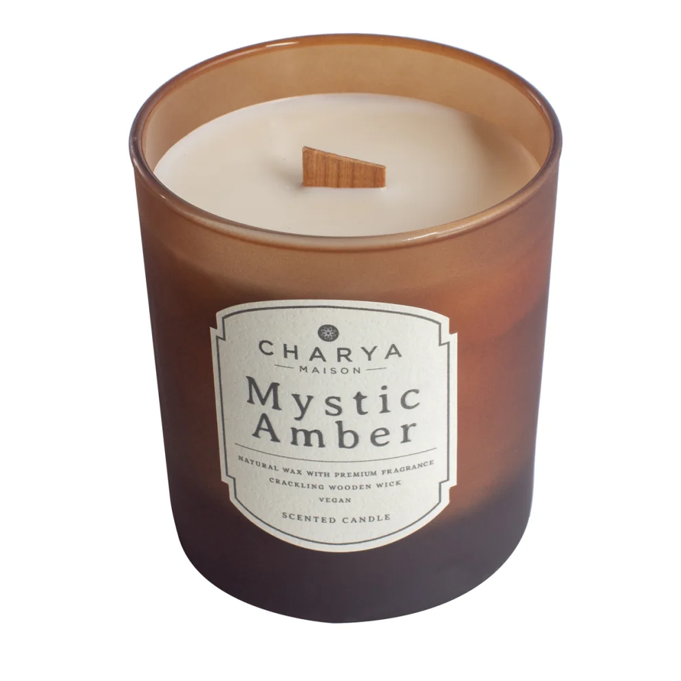 Charya Maison - Mystic Amber 230 G Natural And Vegan Candledoğal Ve Vegan Mum