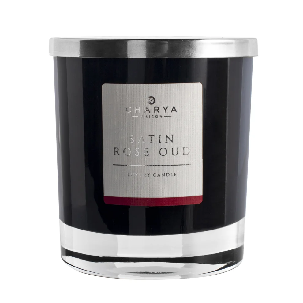 Charya Maison - Rose Satin Oud 240g Natural And Vegan Candle