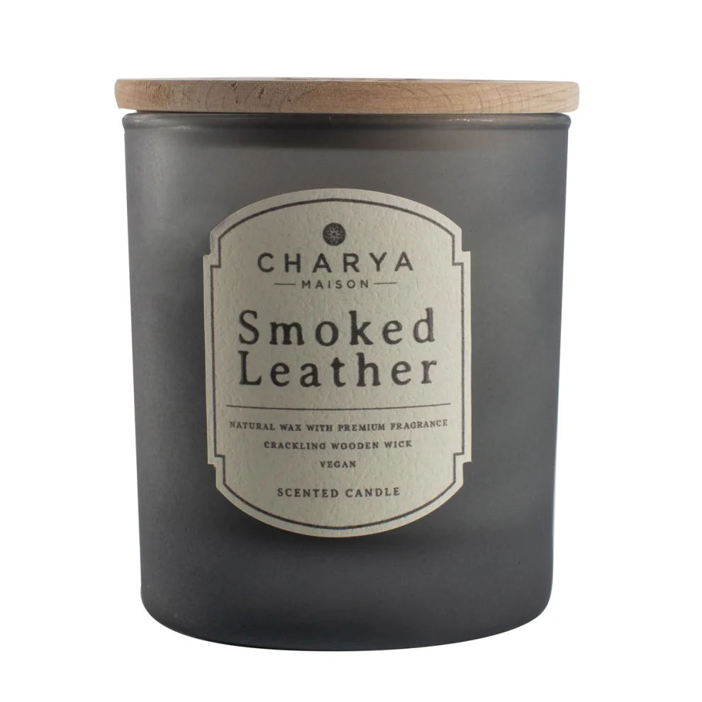 Charya Maison - Smoked Leather 230g Doğal Ve Vegan Mum
