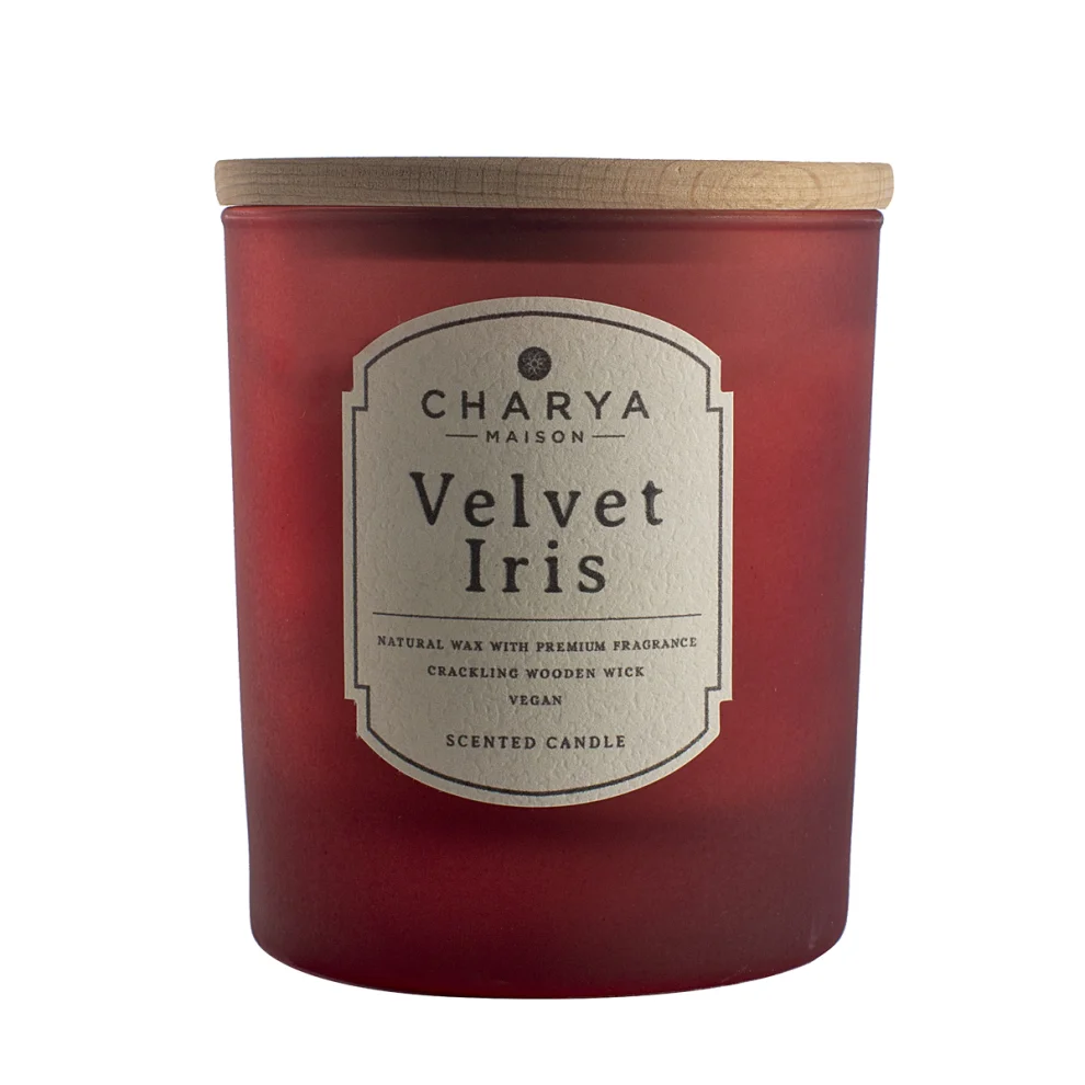Charya Maison - Velvet İris 230g Doğal Ve Vegan Mum