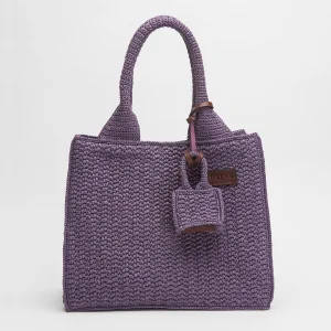 Rende Large Textured Shoulder Bag