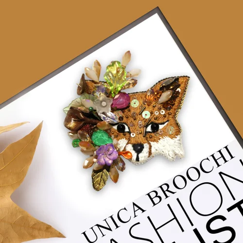 Unica Brooche - Tilki Broş