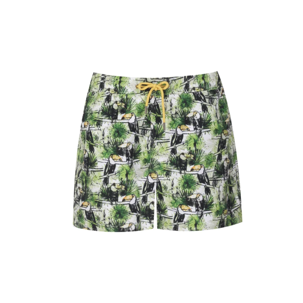 Searo Club - Positano Recycled Swim Shorts- Toucan