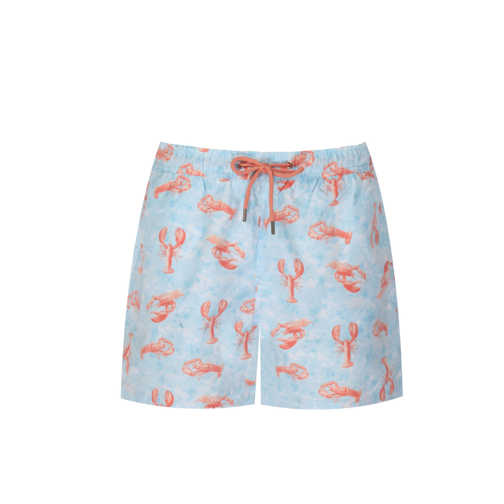 Positano Recycled Swim Shorts- Lobster