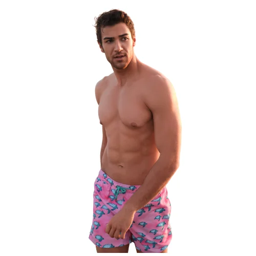 Searo Club - Positano Recycled Swim Shorts- Turtle