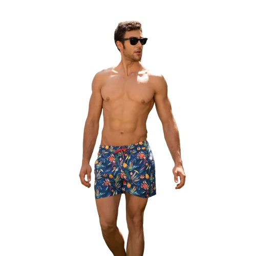 Searo Club - Positano Recycled Swim Shorts- Tropical