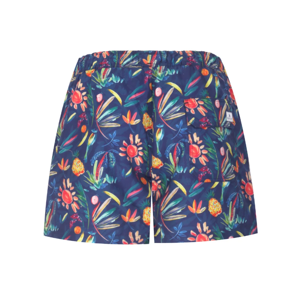Searo Club - Positano Recycled Swim Shorts- Tropical