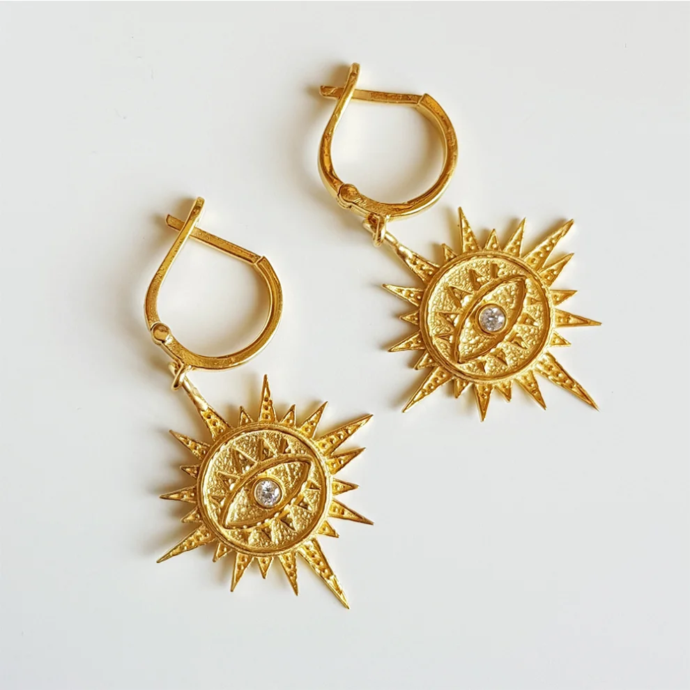 Wish-NU Design&Jewellery - Sun Hoop Küpe