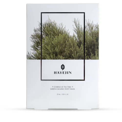 Hayejin - Cuddle Of Tea Tree Green Calming Sheet Mask 25ml*5 (vegan)