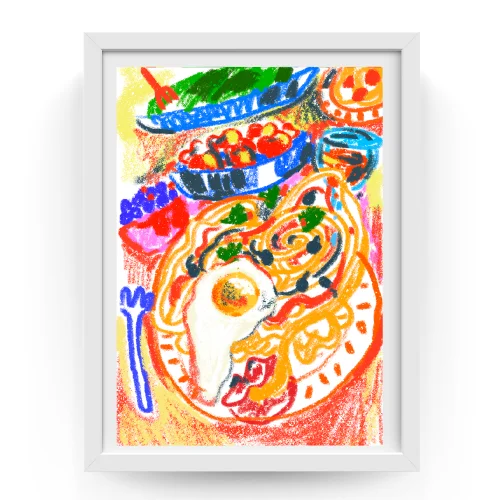 Hello Soley - Egg Pasta Print