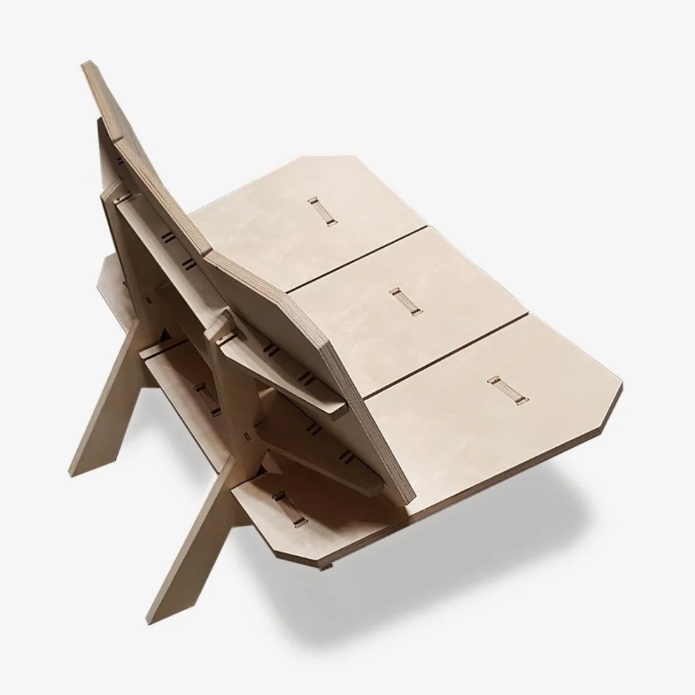 Tufetto - Mussel Wooden Lounge Chair