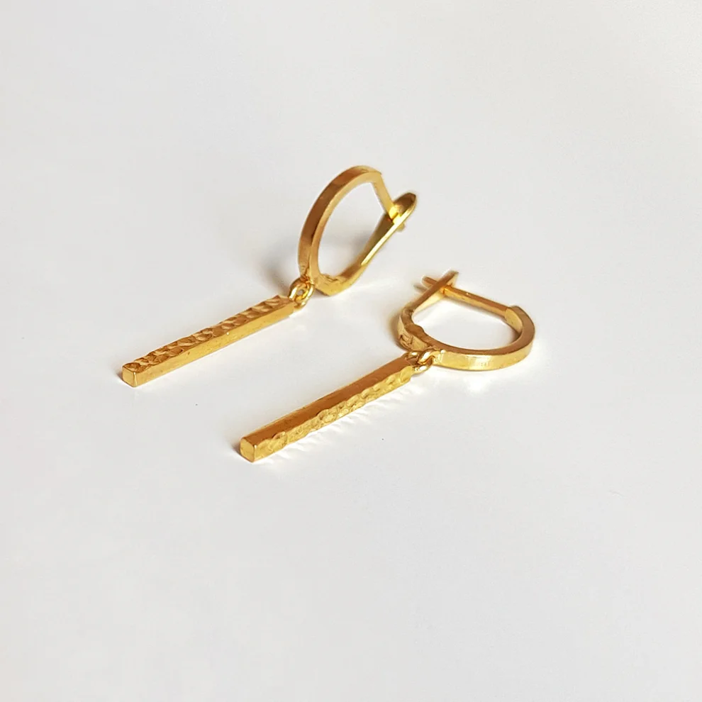 Wish-NU Design&Jewellery - Line Hoop Küpe