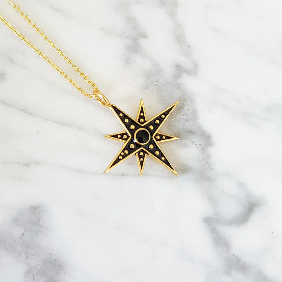 Wish-NU Design&Jewellery - North Star Enamel Kolye