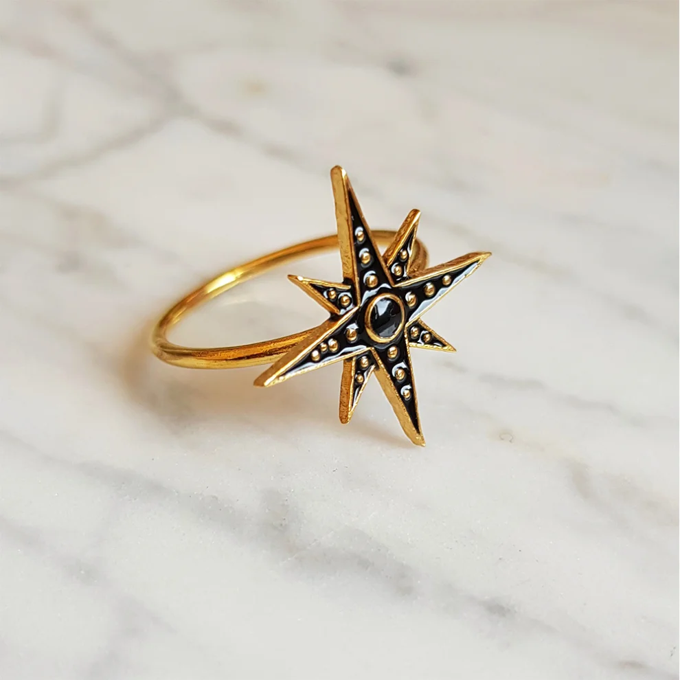 Wish-NU Design&Jewellery - North Star Ring Enamel