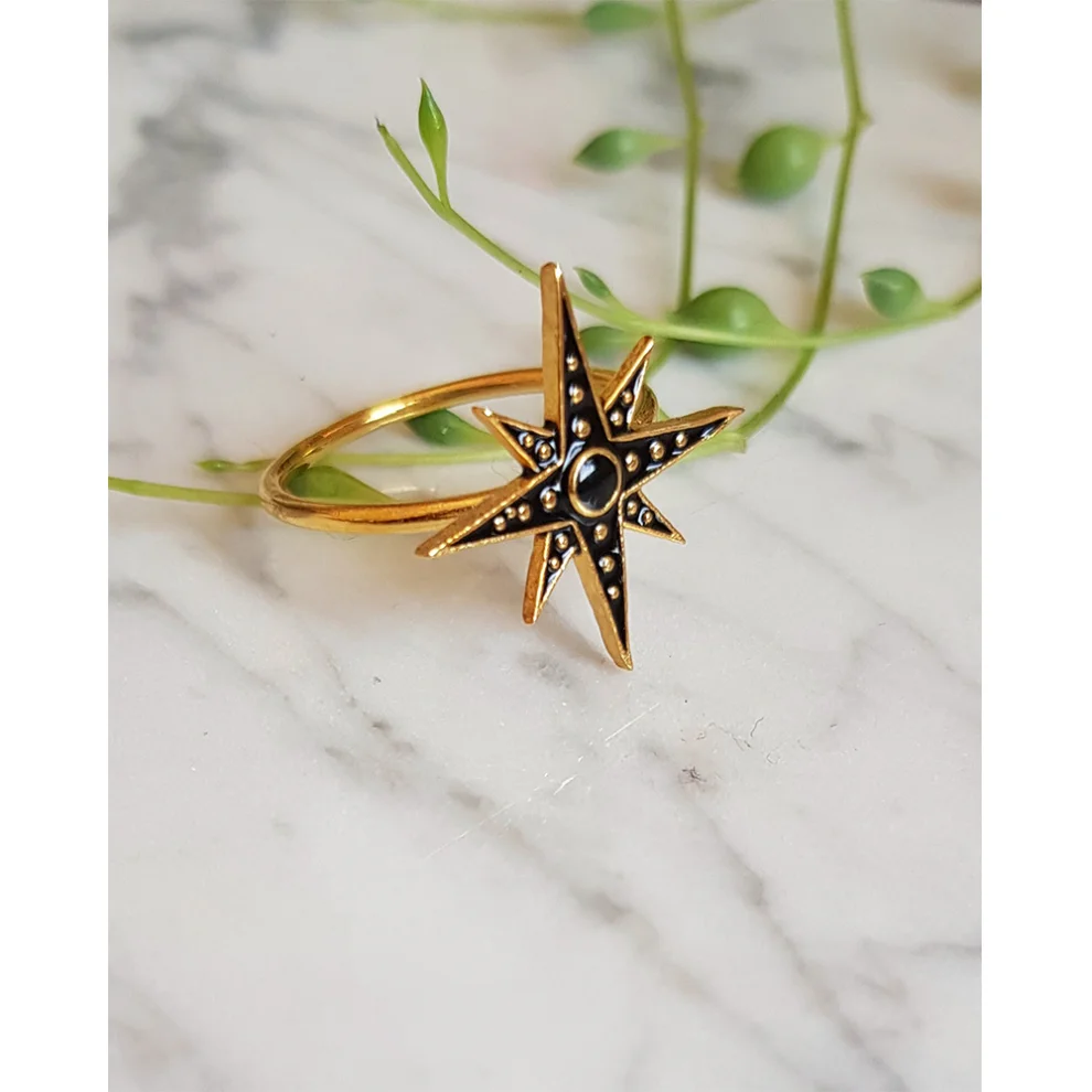 Wish-NU Design&Jewellery - North Star Ring Enamel