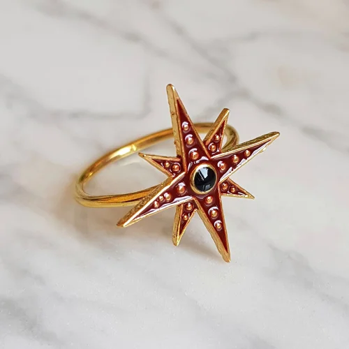 Wish-NU Design&Jewellery - North Star Ring Enamel
